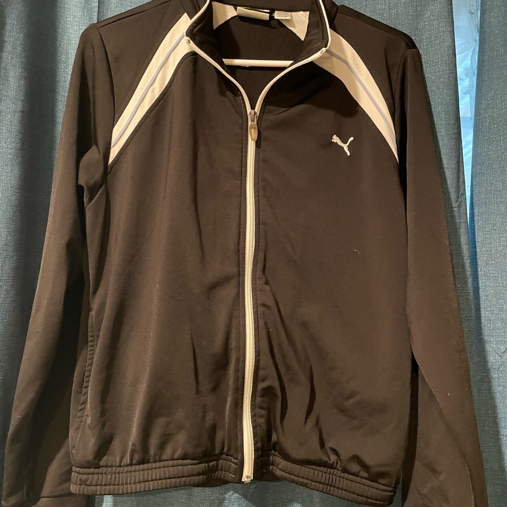 Puma Black and White Windbreaker Jacket